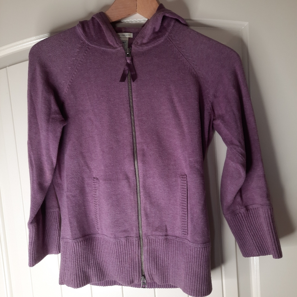 Plum zipper front jacket